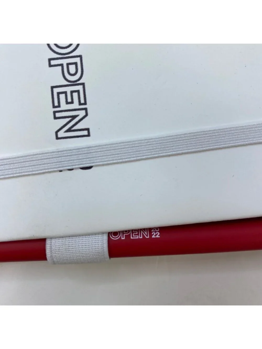 Ebay Open 2022 Journal Books White Brown Lined Notebook Red Pen eBayana